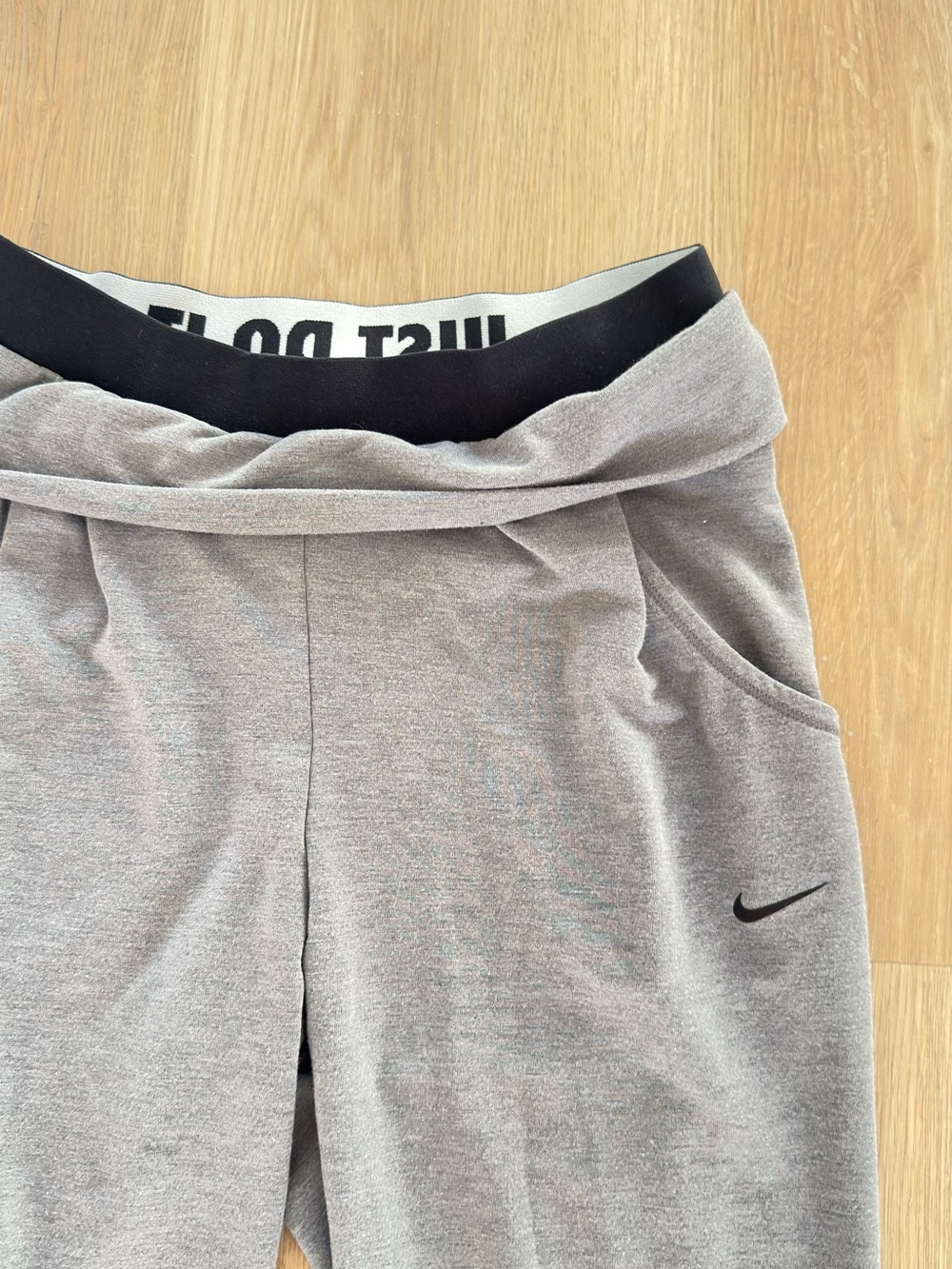 Nike Gray Fold-Over Waist Joggers - Picture 2 of 4